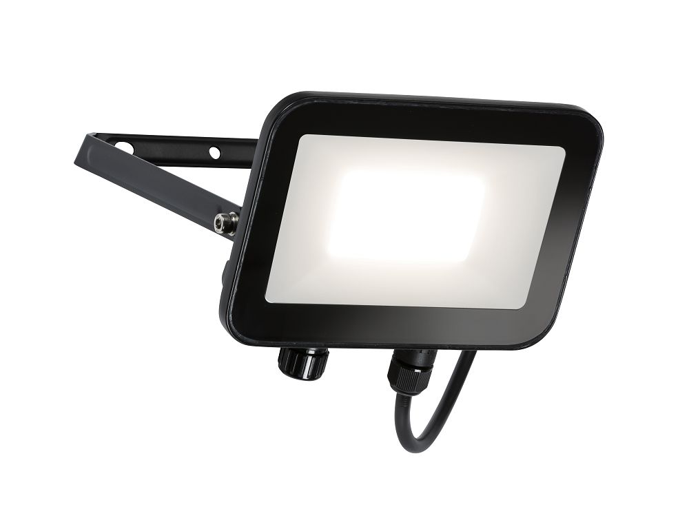 Knightsbridge FLN Floodlight, 42 LED, 30 W Warm White, 3330 lm, IP65, 230V ac