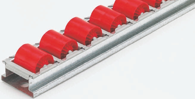 Interroll Roller Track, 25 mm Diameter, 26 mm Width, 1000 mm x 35 mm