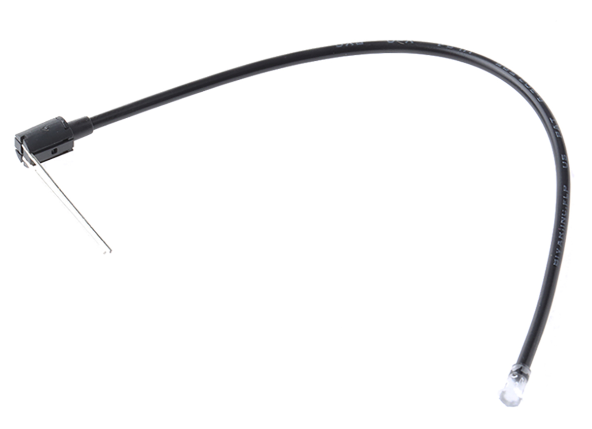FLPR6.0-SR Bivar PCB 1-Way Straight Flexible LED Light Pipe Clear, Red, 3 mm LED Included included