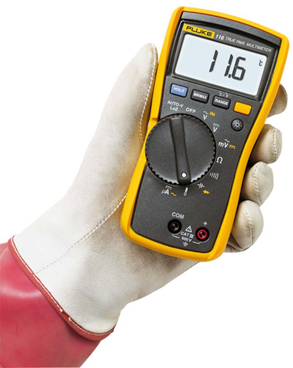fluke-116-eur Fluke 116 Digital Digital Multimeter True RMS, 600 μA ac, 600 μA dc, 600 V ac