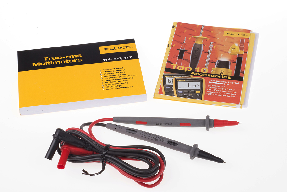 fluke-117-eur Fluke 117 Fluke 117 Digital Digital Multimeter True RMS, 10 A ac, 10 A dc, 600 V ac