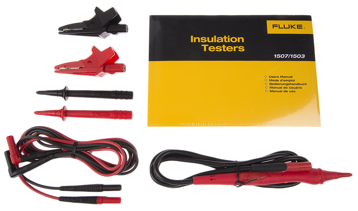 fluke-1503 Fluke 1503 Insulation Tester, 500 V Min, 1000 V Max, 2000 mΩ CAT IV, CAT III, RSCAL