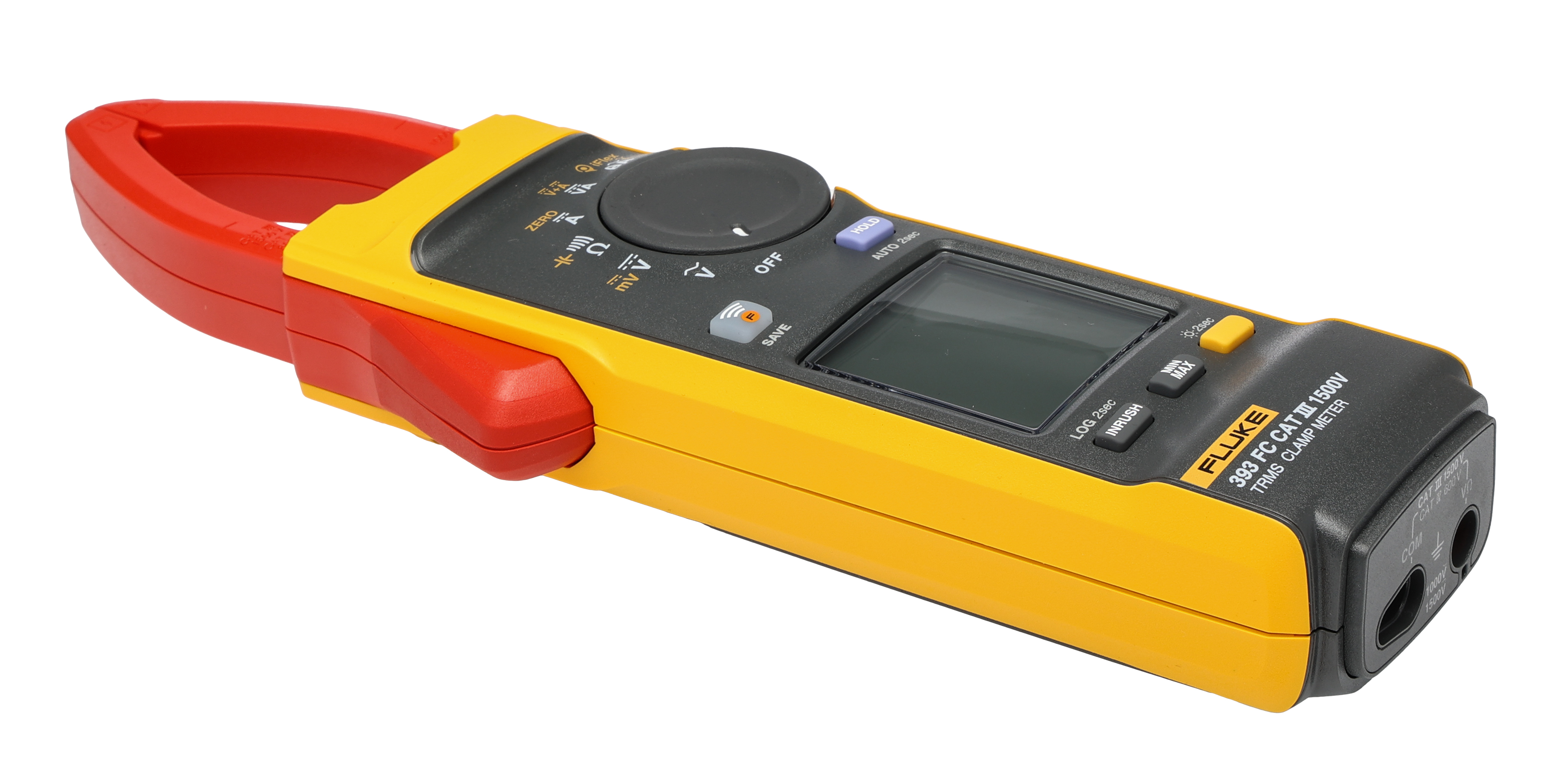 fluke-393fce Fluke 393FC/E Clamp Meter, 999.9 A 999.9 A 1500 V dc 1000 V ac CAT III, CAT IV