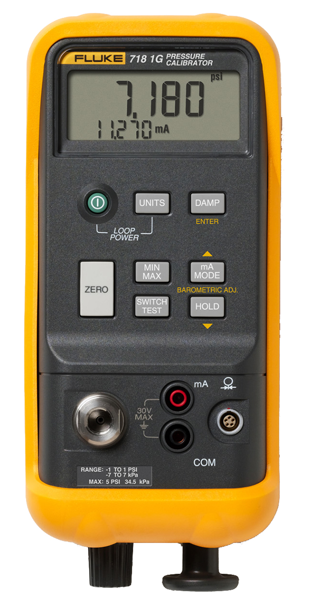 Fluke 718 -68.9 mbar to 68.9 mbar Pressure Calibrator