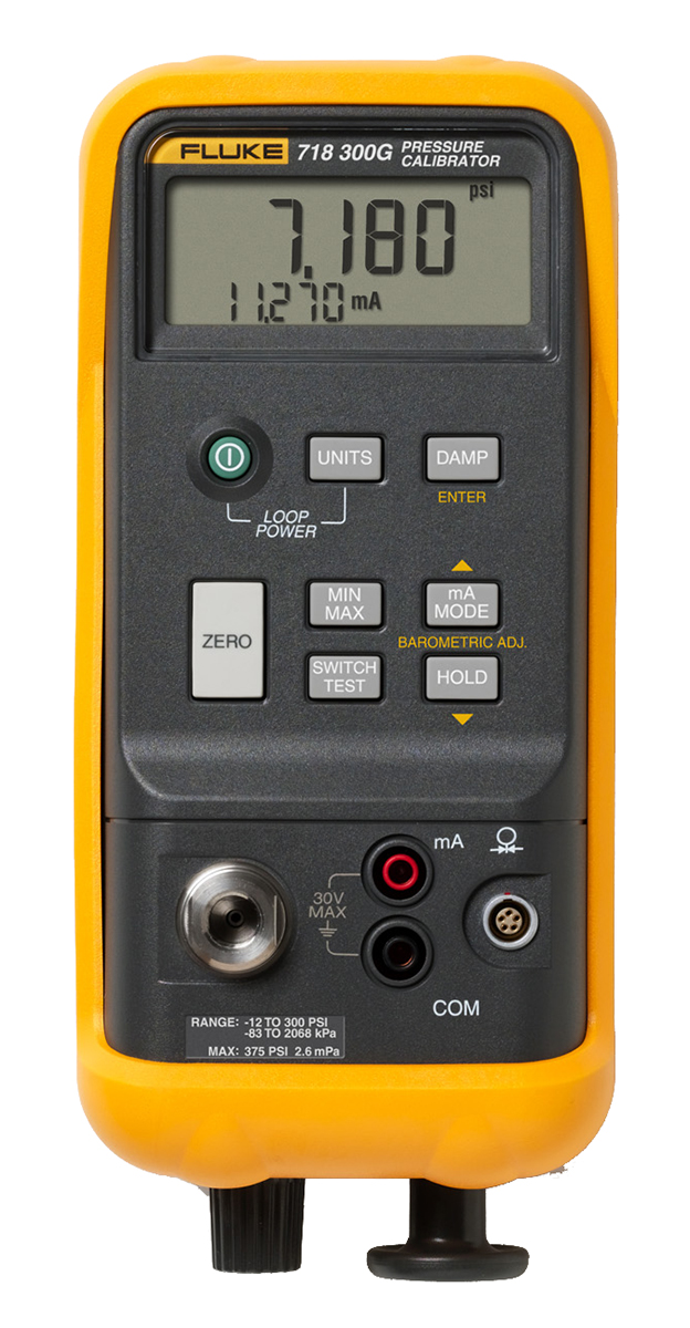 Fluke 718 -850 mbar to 20 bar Pressure Calibrator
