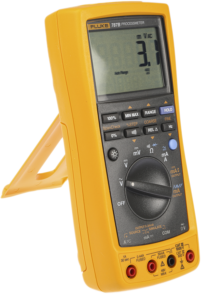 fluke-787b Fluke 787B 787B Handheld Digital Multimeter True RMS, 1 A, 1 A, 1000 V, RSCAL Calibrated
