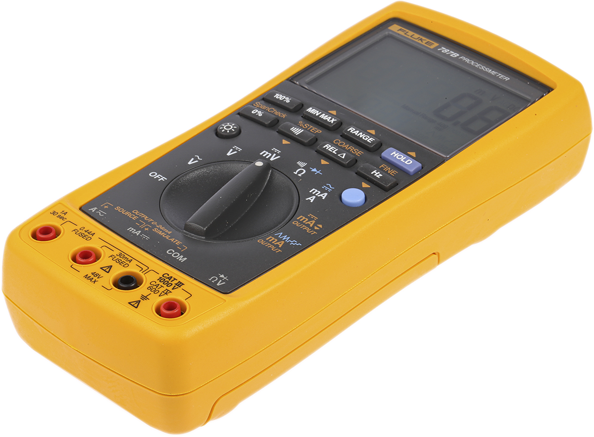 fluke-787b Fluke 787B 787B Handheld Digital Multimeter True RMS, 1 A, 1 A, 1000 V, RSCAL Calibrated