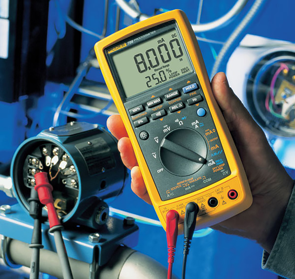 fluke-789 Fluke 789 Multi-Function Calibrator, 30 mA, 1000V ac 50 mm 203 mm 100mm - UKAS
