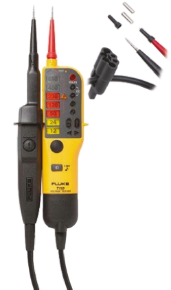 fluke-t110 Fluke T110, Digital Voltage Tester, 690V ac/dc Continuity Check, Battery Powered CAT IV, CAT III, RSCAL, FLUKE T110
