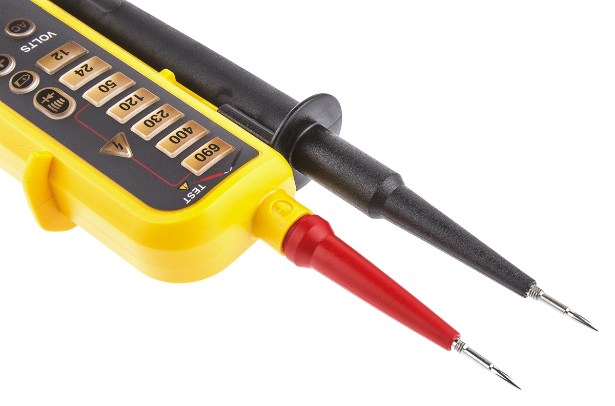 fluke-t90 Fluke T90, Digital Voltage Tester, 690V ac/dc Continuity Check, Battery Powered CAT II, CAT III, RSCAL, FLUKE T90