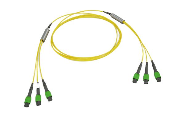 HellermannTyton Connectivity OS2 Cable Fibre Optic Cable Low Smoke Zero Halogen, Yellow, 7 m