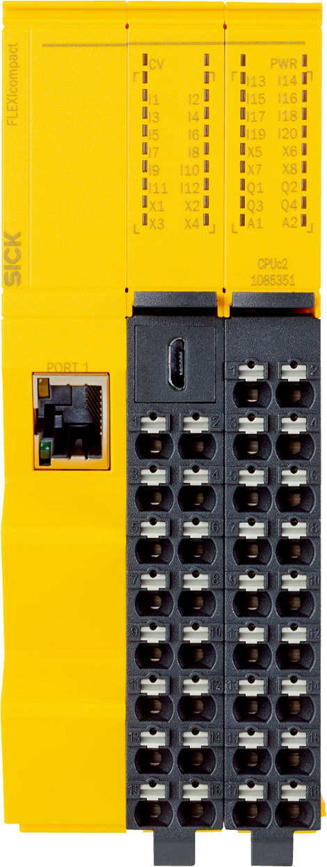flx3-cpuc200 SICK FLX Series Safety Controller, 20 Inputs, 4 Outputs, 24V