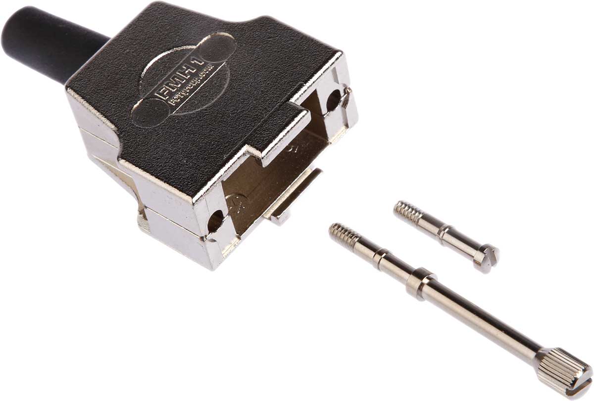 FCT from Molex FMH Series Die Cast Zinc Straight D-Sub Backshell, 9 Way Strain Relief