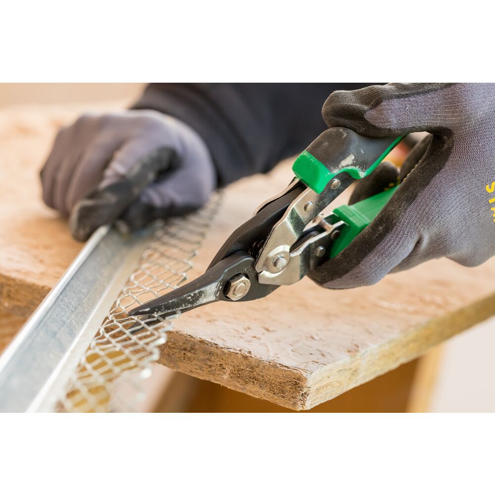 fmht73557-0 Stanley 250 mm Tin Snip for Mild Steel, Leather, Plastic, Copper, Aluminium, Polyvinyl Chloride (Unplasticised)