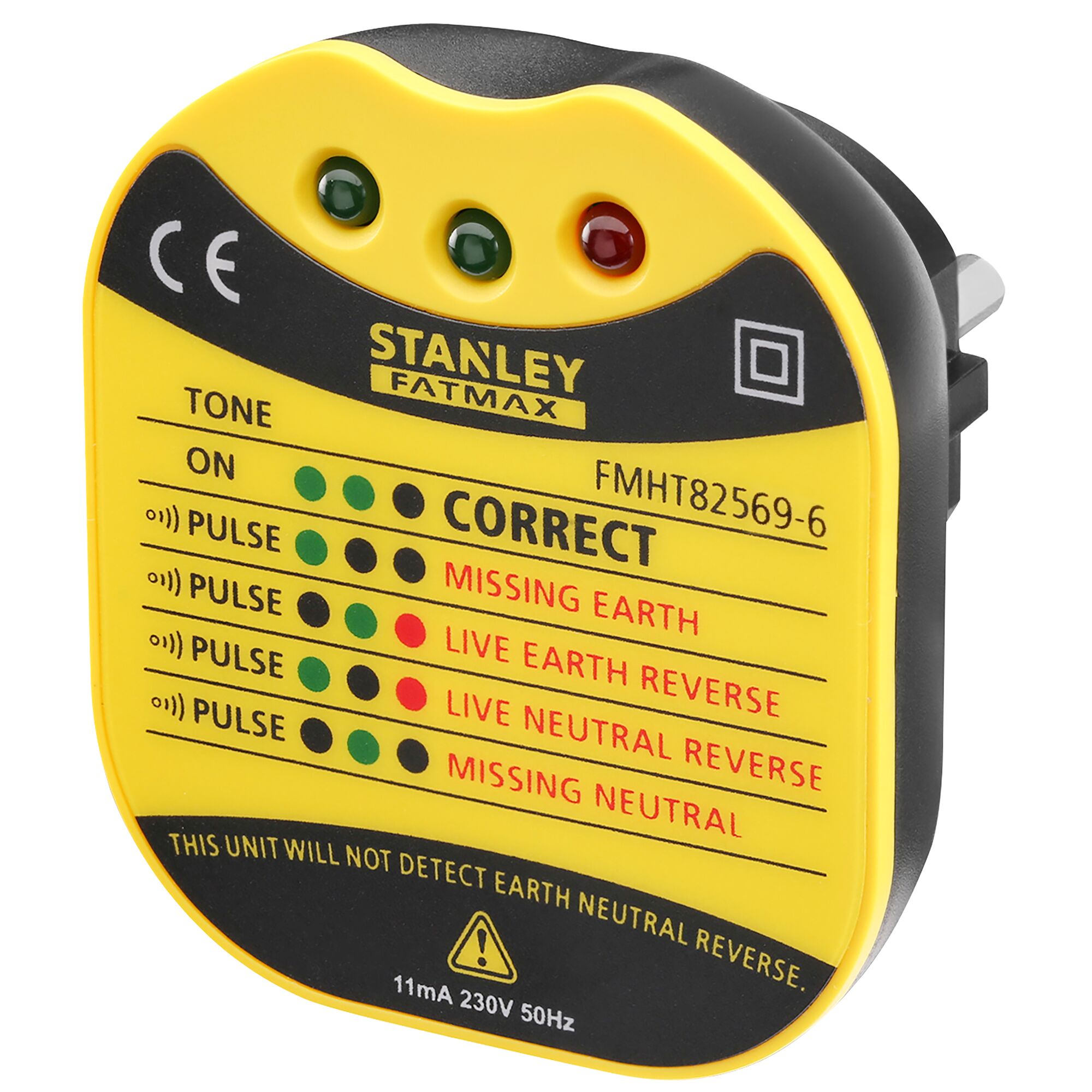 Stanley, Model FMHT82569-6 Socket Tester 230V ac CAT II