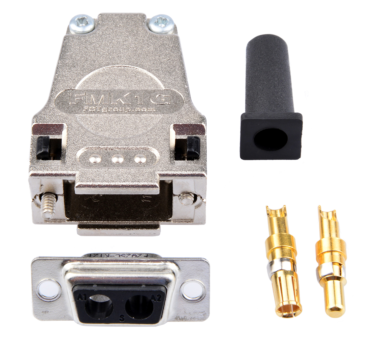 FCT from Molex FMK 2 Way Straight Cable D-Sub Connector Male/Female, with Screw