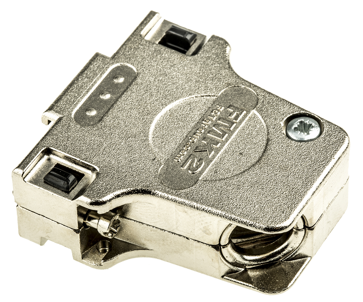 fmk2-1727040097 FCT from Molex 172704 Series Die Cast Zinc Angled D-Sub Backshell, 15 Way