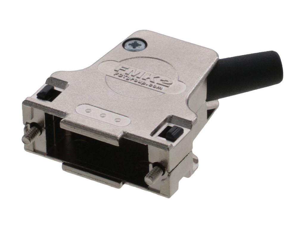 fmk2-1727040097 FCT from Molex 172704 Series Die Cast Zinc Angled D-Sub Backshell, 15 Way