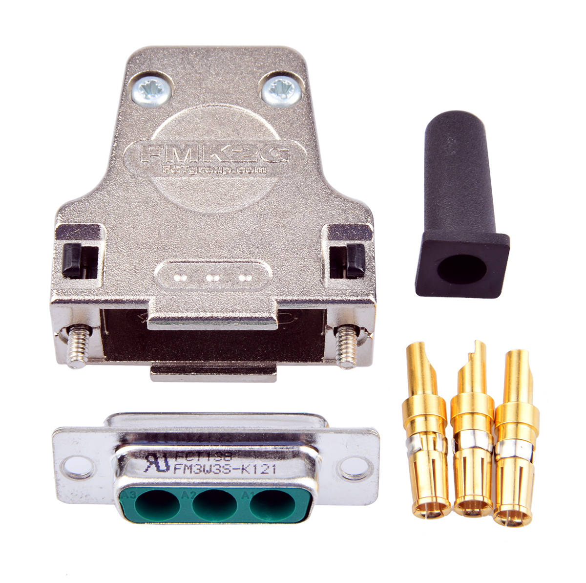 FCT from Molex FMK 3 Way Straight Screw D-Sub Connector Female, with Screw