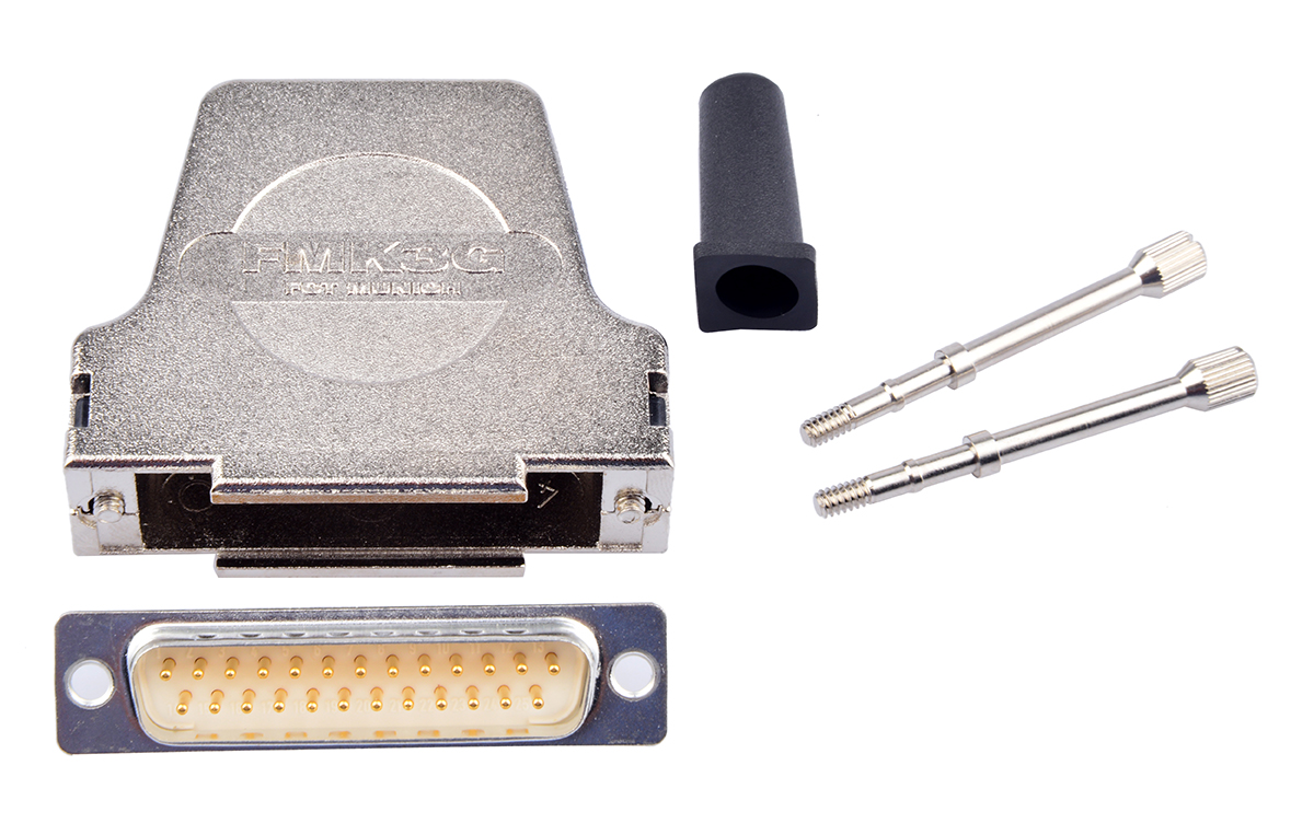 FCT from Molex FMK 25 Way Straight Panel D-Sub Connector, with Spring System, Lock Screw Male/Female