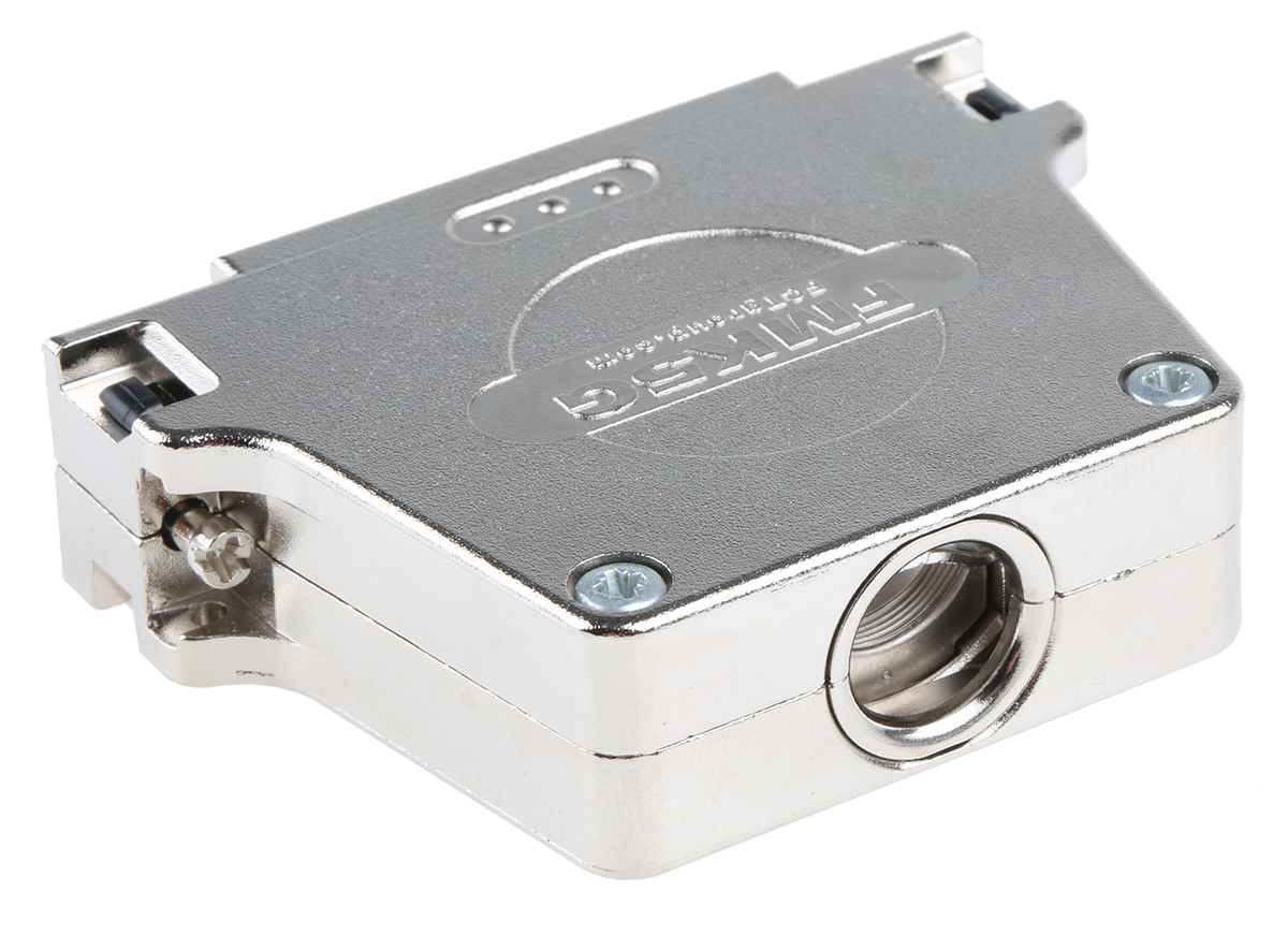 FCT from Molex FMK Series Die Cast Zinc Straight D-Sub Backshell, 50 Way Strain Relief