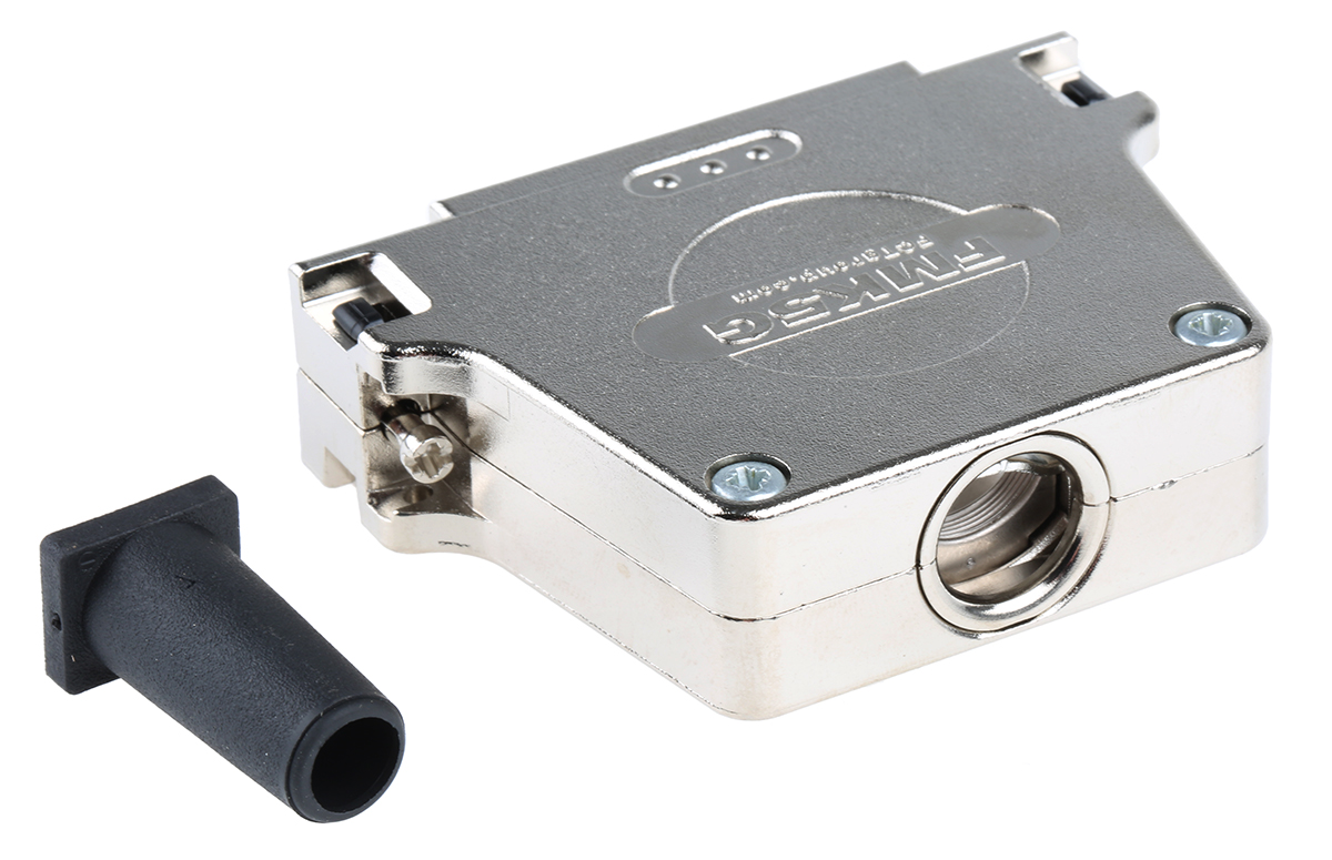 fmk5g-1727040104 FCT from Molex FMK Series Die Cast Zinc Straight D-Sub Backshell, 50 Way Strain Relief