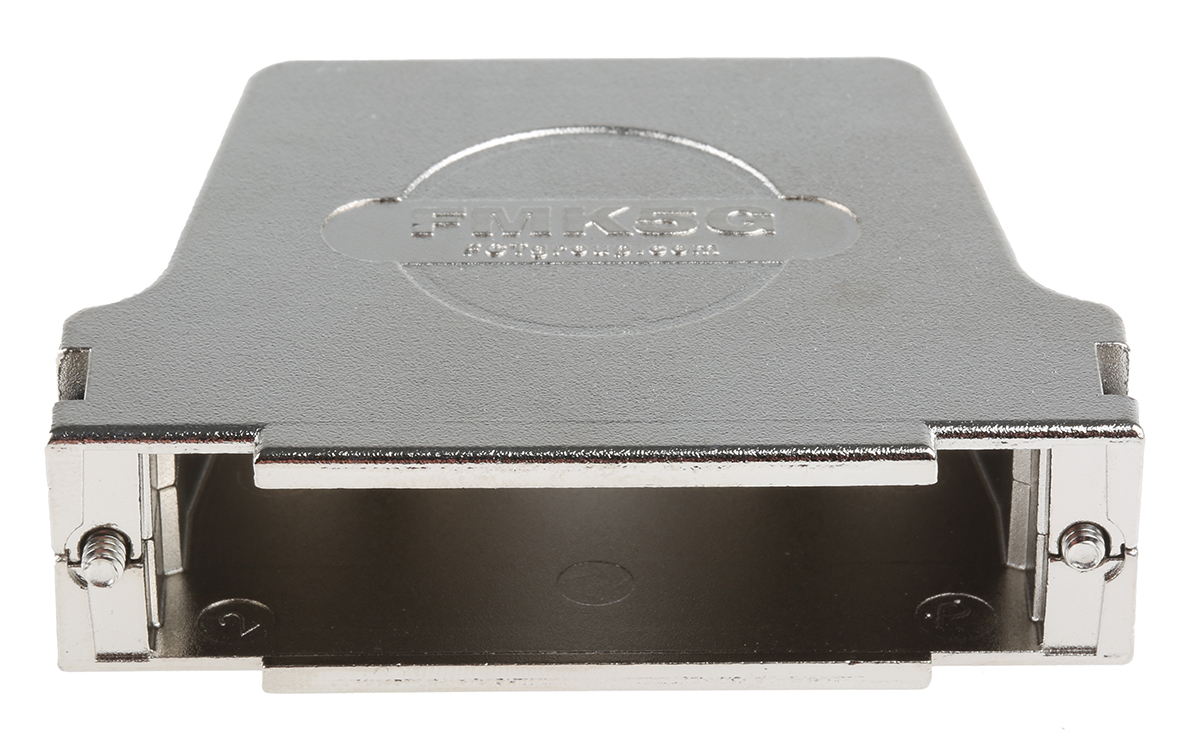 fmk5g-1727040104 FCT from Molex FMK Series Die Cast Zinc Straight D-Sub Backshell, 50 Way Strain Relief