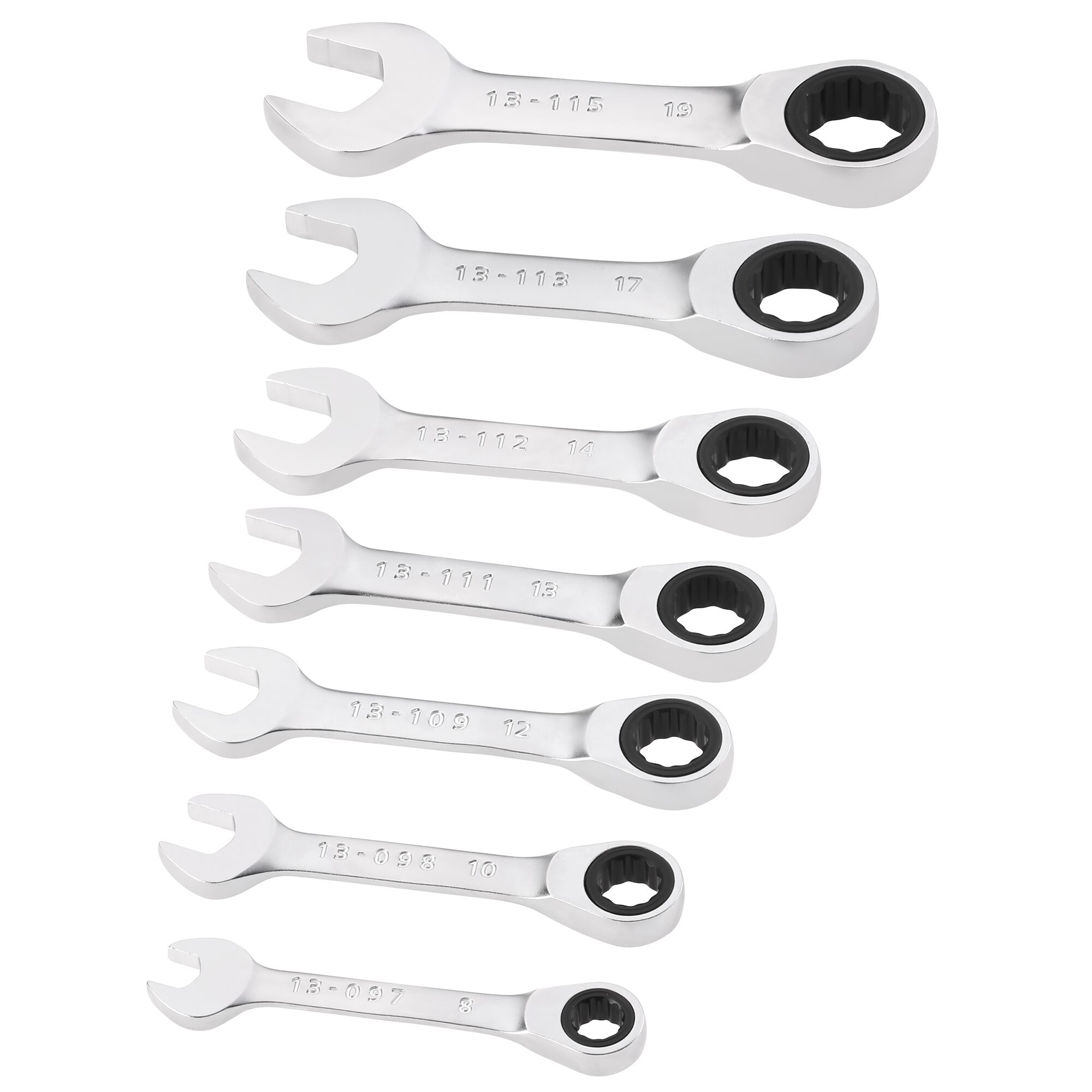 Stanley 7-Piece Combination Spanner Set, Chrome Vanadium Steel
