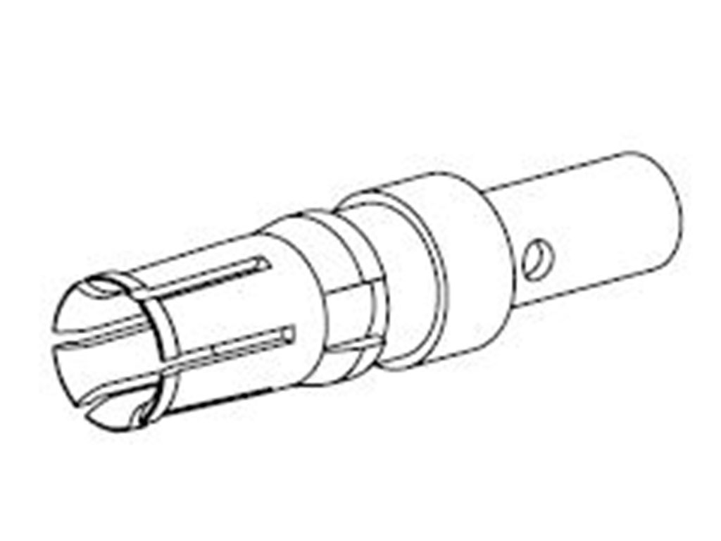 FCT from Molex, 172704 Series, Female Crimp D-Sub Connector Contact, Gold over Nickel High Power 12 AWG
