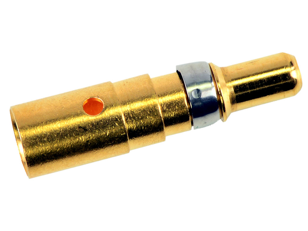FCT from Molex, 172704 Series, Male Crimp D-Sub Connector Contact, Gold over Nickel High Power 8 AWG