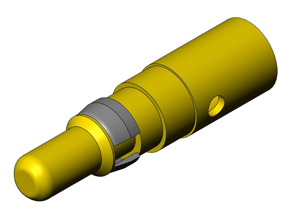 FCT from Molex, 173112 Series, size 8/10 AWG Male Crimp D-Sub Connector Power Contact, Gold Power 8 AWG