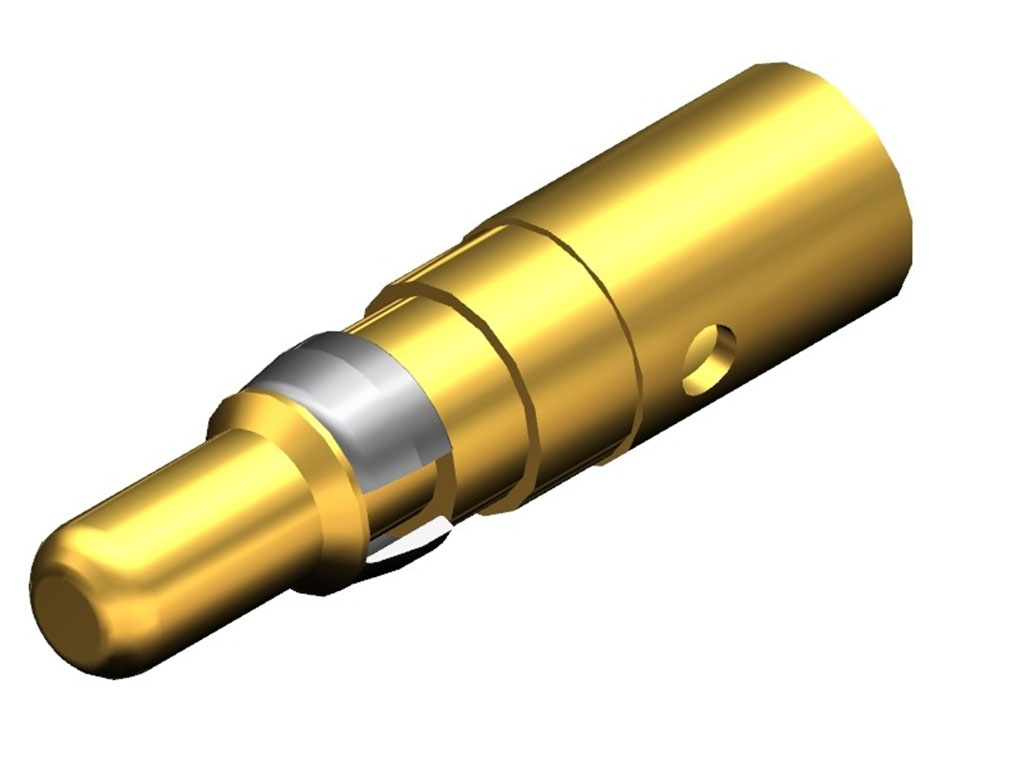 FCT from Molex, FCT Series, Male Crimp D-Sub Connector Contact, Gold over Nickel Pin 8 AWG
