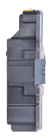 fmst1-72378 Stanley 6 Cell Black, Yellow Polycarbonate Adjustable Compartments Compartment Box, 359 mm x 115mm x 261 mm