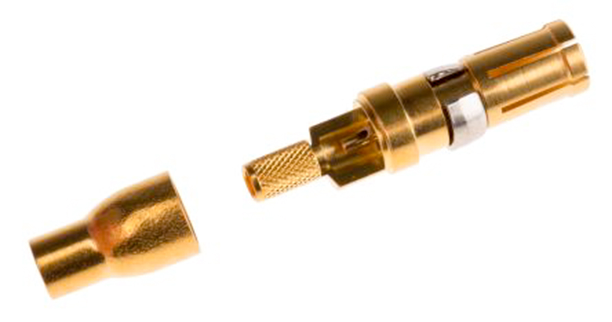 FCT from Molex, 173112 Series, Female Solder D-Sub Connector Coaxial Contact, Gold over Nickel 10 AWG