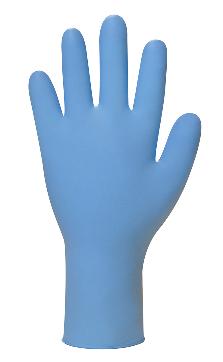 Polyco Healthline Finite PF Blue Nitrile Disposable Gloves, 100 per Pack