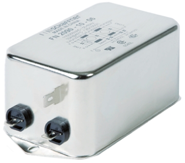 Schaffner, FN2090 10 A 250V ac/dc 0Hz, 400 Hz, Flange EMI Filter, Fast-On 1 Phase