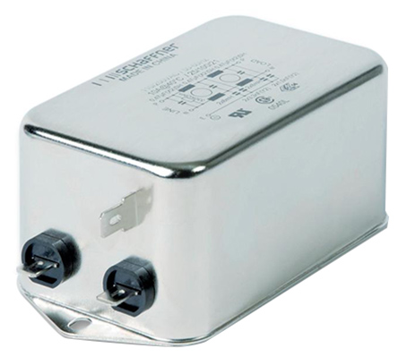 Schaffner, FN2090 10 A 250V ac/dc 0Hz, 400 Hz, Flange EMI Filter, Fast-On 1 Phase