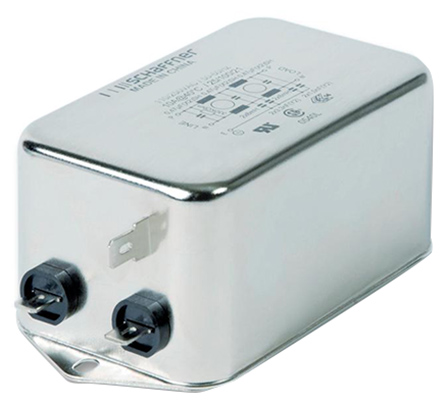 Schaffner, FN2090 3 A 250V ac/dc 0Hz, 400 Hz, Flange EMI Filter, Fast-On 1 Phase