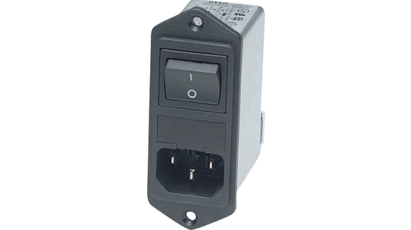 Schaffner FN286-10-06, 250V ac 10A Rear, Front IEC Filter 2 Pole 2 Fuse, Faston