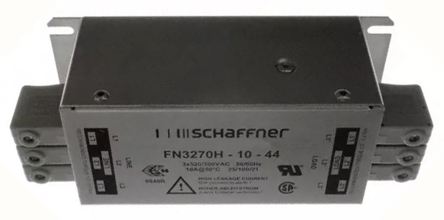 Schaffner, FN3270 10 A 520V ac 60Hz, Chassis Mount EMC Filter, Terminal Block 3 Phase