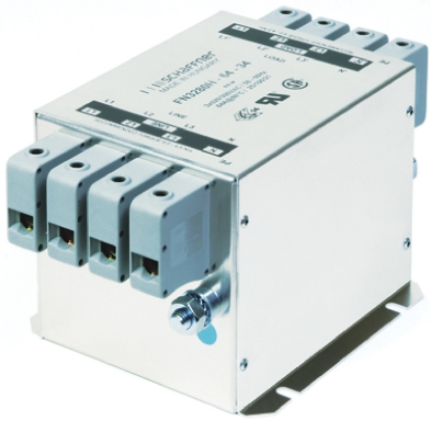 Schaffner, FN3280 16 A 520V ac 60Hz, Chassis Mount EMI Filter, Terminal Block 3 Phase