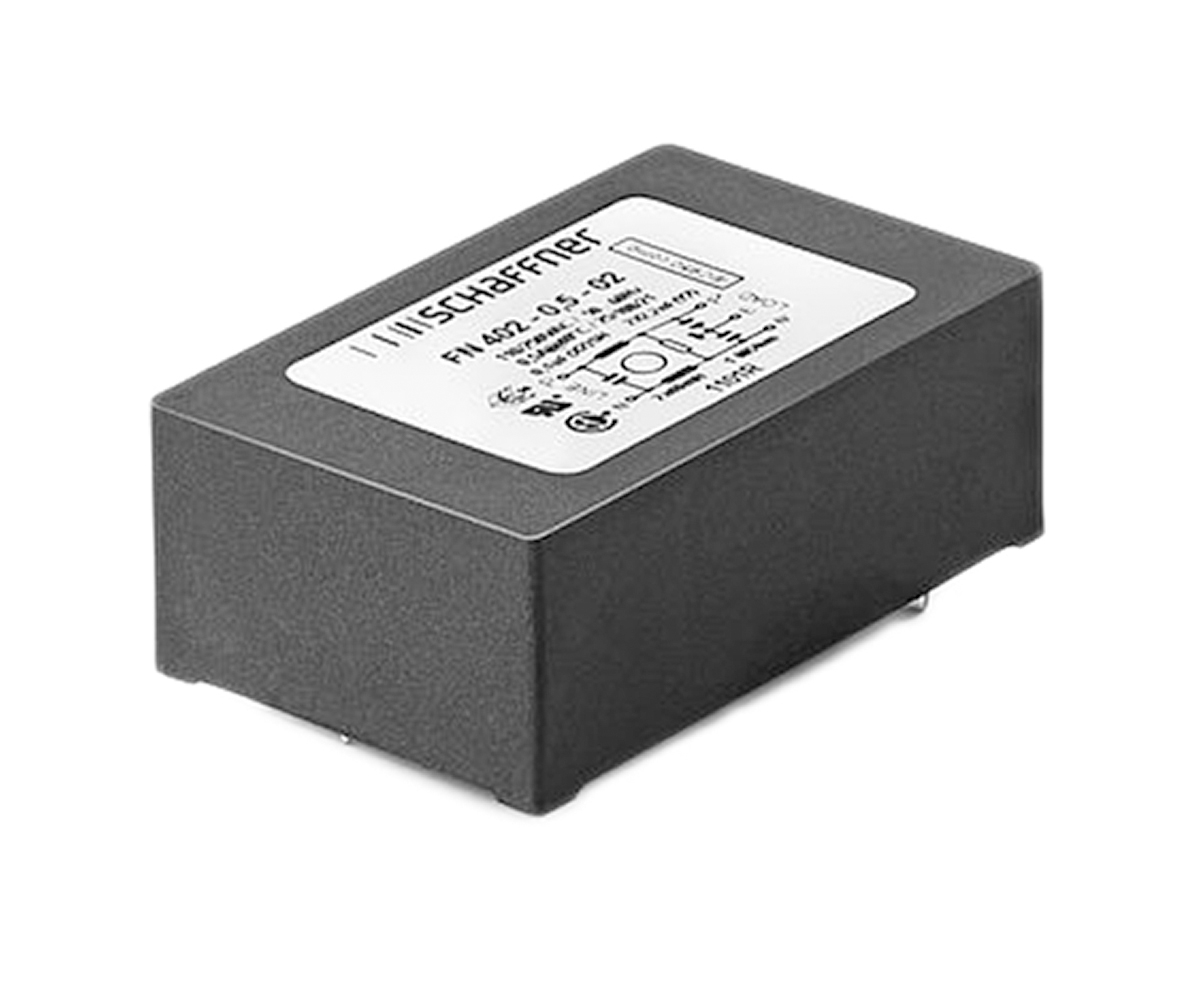 Schaffner, FN402 500 mA 250V ac 60Hz, Through Hole EMI Filter, Pin 1 Phase