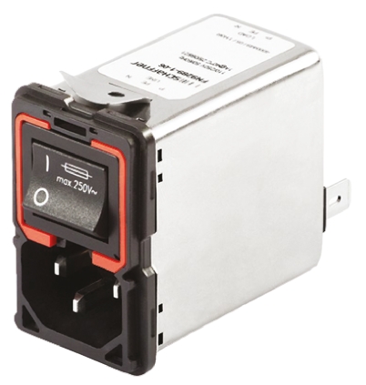 Schaffner, 250V ac 6A Panel Mount IEC Filter Male 2 Pole 2 Fuse, Solder