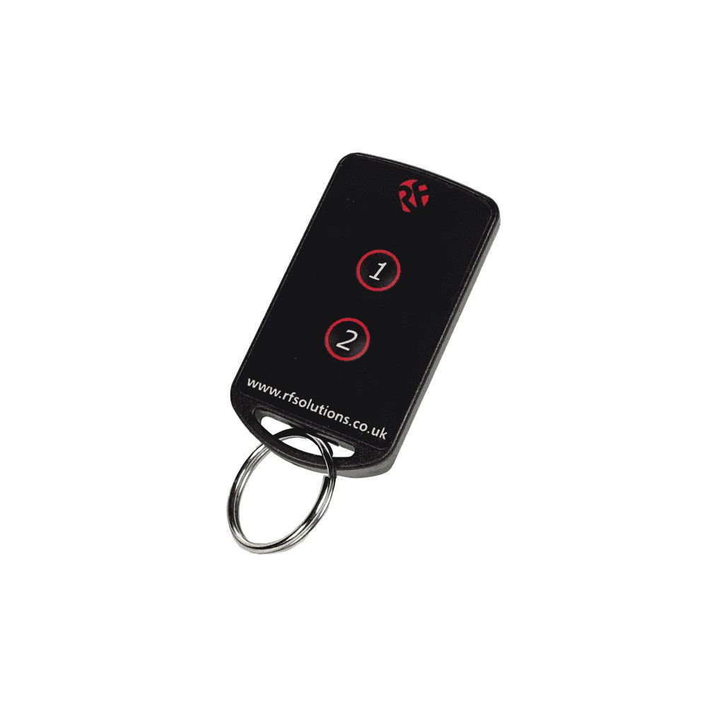 RF Solutions FOBBER-4T2 2 Button Remote Control Fob, 433.92 MHz