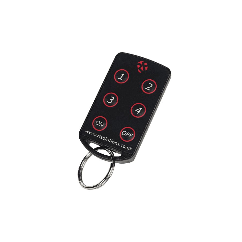 RF Solutions FOBBER-4T6 6 Button Remote Control Fob, 433.92 MHz