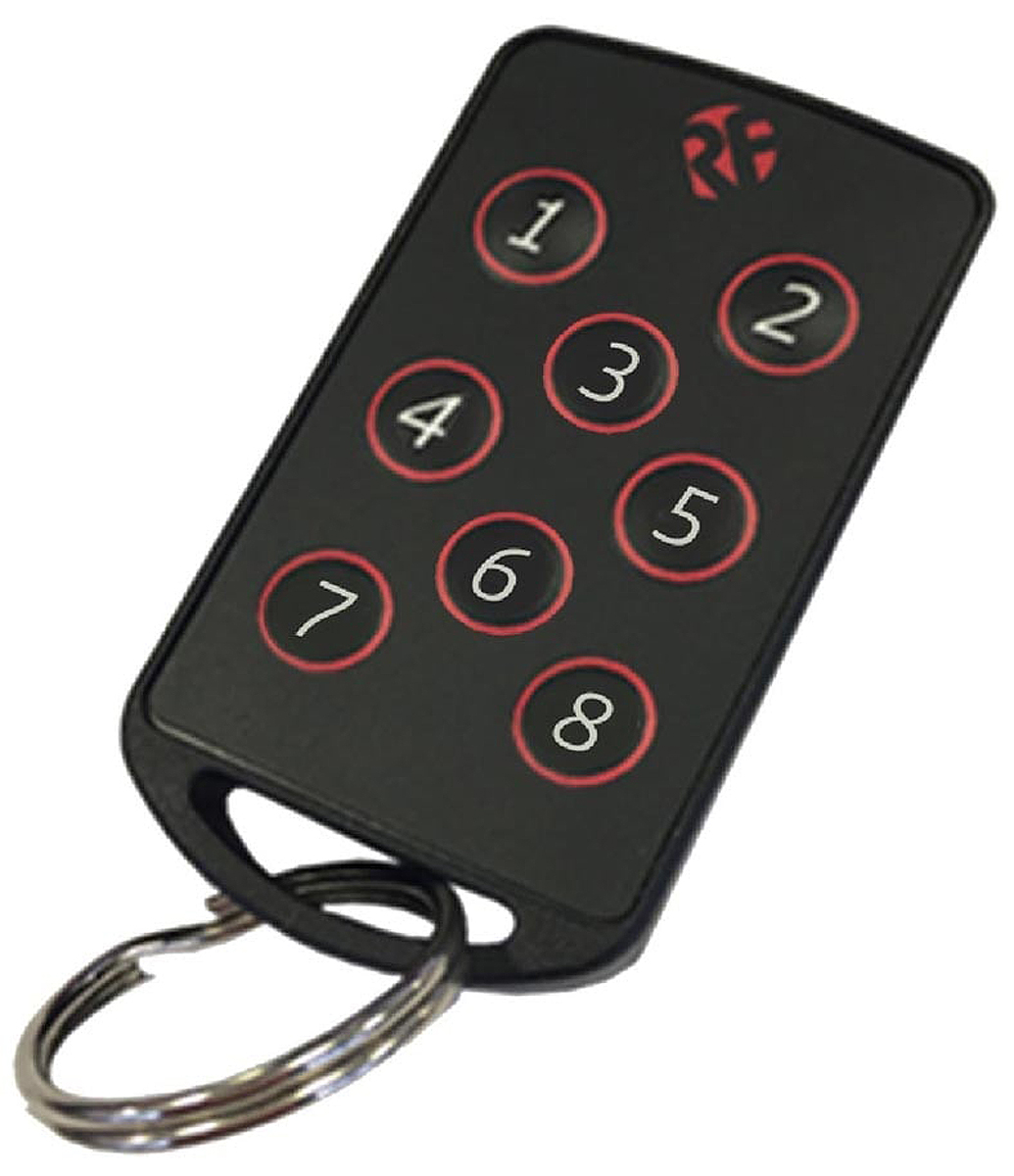 RF Solutions FOBBER-8T8 8 Button Remote Control Fob, 869.5 MHz