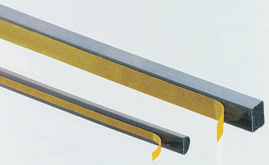 UVOX FOF-1018-AC Shielding Strip of Nickel, Copper Layered Metallised Fibre, Polyurethane Foam With Self-Adhesive 1 m x