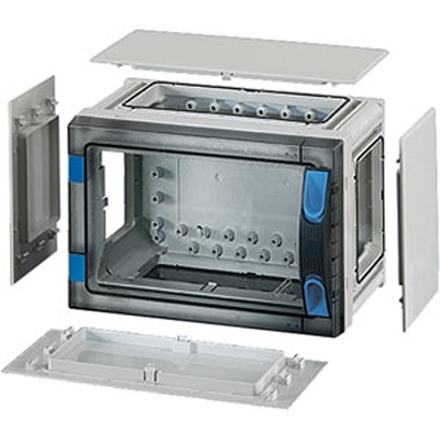 HENSEL FP Series Grey Polycarbonate Junction Box, IP65, 186 mm, 276mm 186 mm