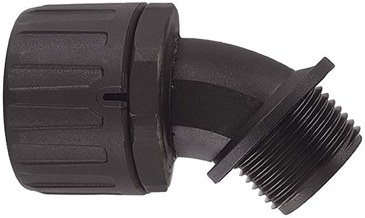 Flexicon Conduit Black, Conduit Fitting, 21 mm Nominal Size, M20, Polyamide 66, Black IP66 rating