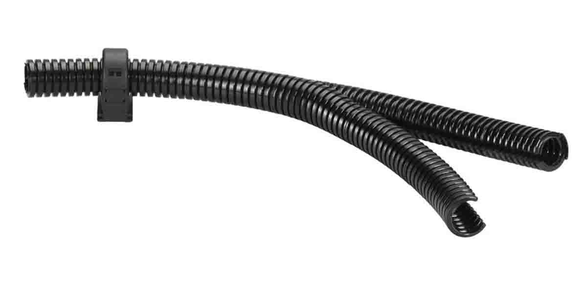 Flexicon, 13.9 mm Nominal Diameter, Polyvinyl Chloride, Nylon, Black
